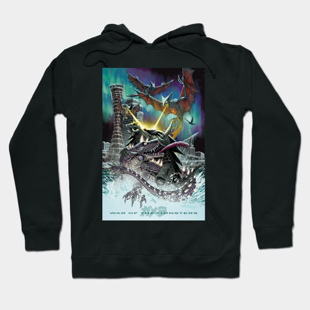 WAR OF THE MONSTERS! Hoodie by ZornowMustBeDestroyed